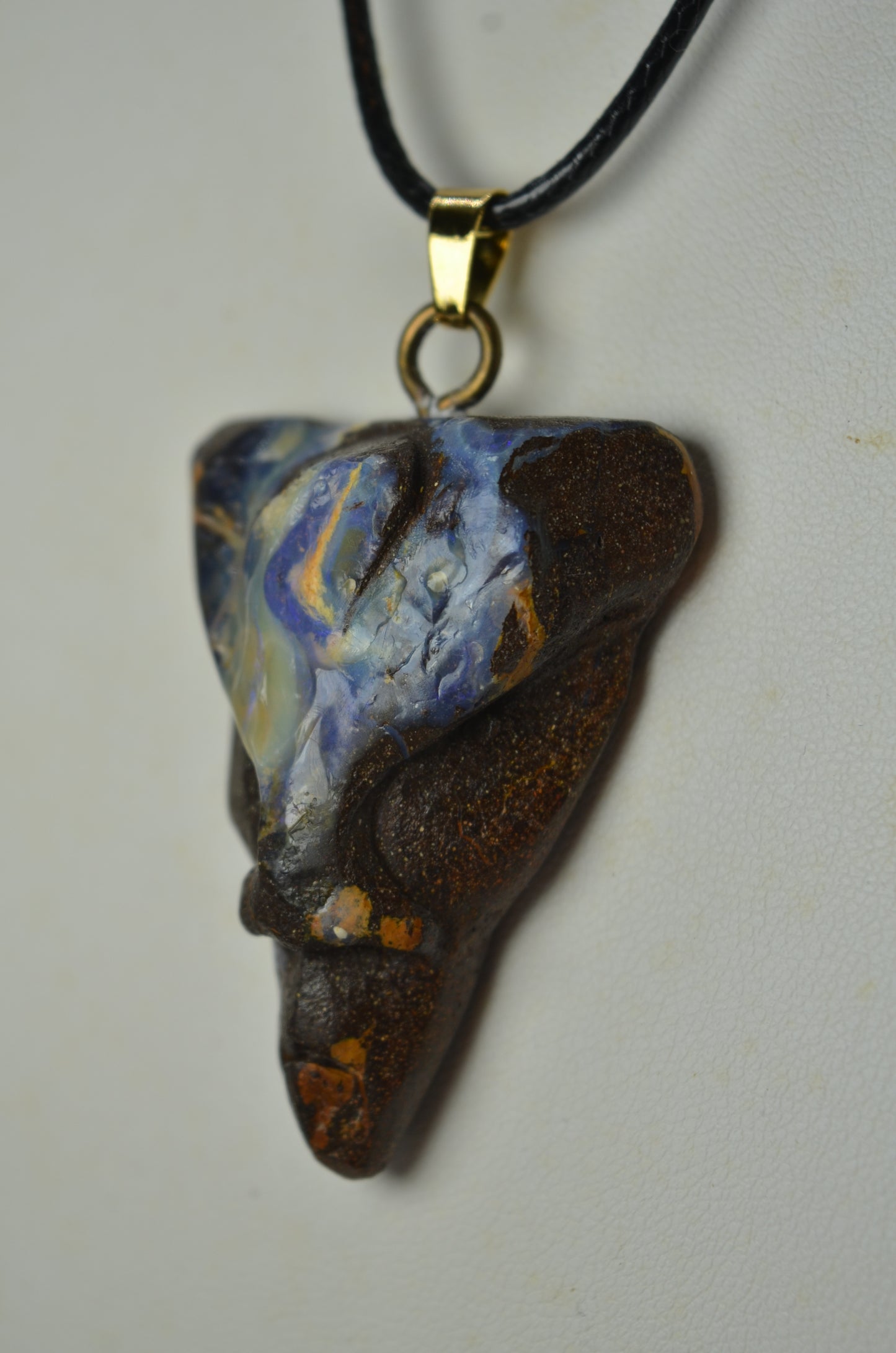 Australian Boulder Opal Tribal Skull