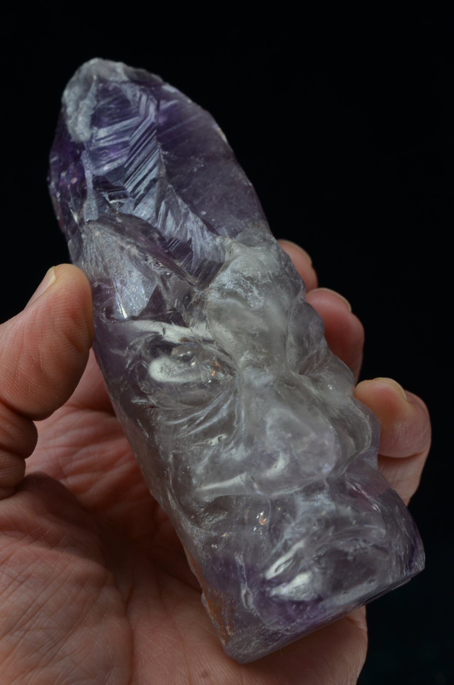 Phantom Amethyst Tribal Skull face.