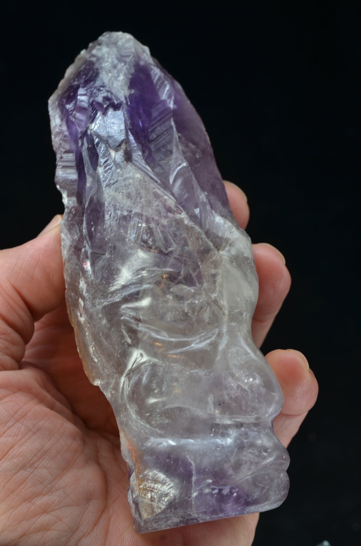 Phantom Amethyst Tribal Skull face.