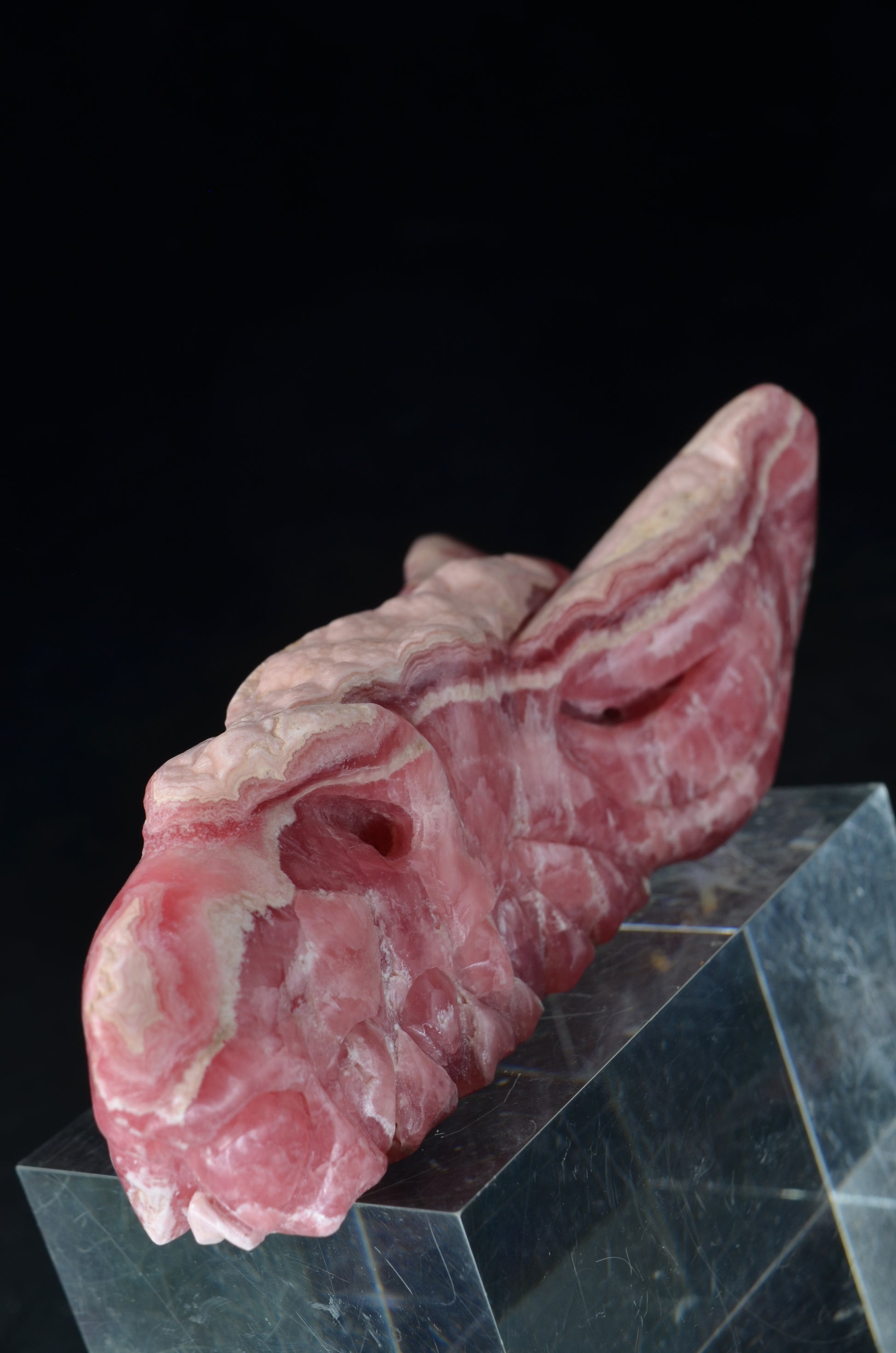 Manus skulls unique Crystal Carvings handmade skulls dragons pendants preseli bluestone tribals spiritual meaning wand Unicorn ..  rhodochrosite