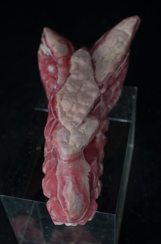 Manus skulls unique Crystal Carvings handmade skulls dragons pendants preseli bluestone tribals spiritual meaning wand Unicorn ..  rhodochrosite