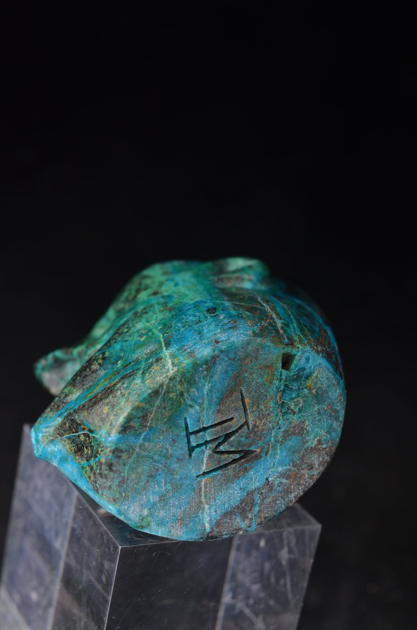Chrysocolla  "Blow of Life" Skull