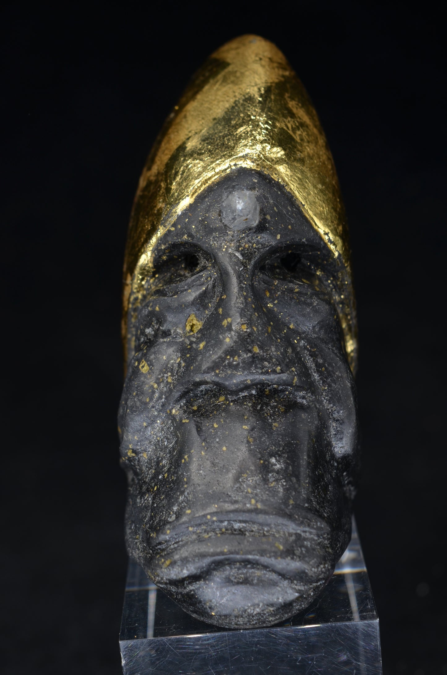 Manus skulls unique Crystal Carvings handmade skulls dragons pendants preseli bluestone tribals spiritual meaning wand Unicorn .. starlight being basalt gold leaf Herkimer diamond