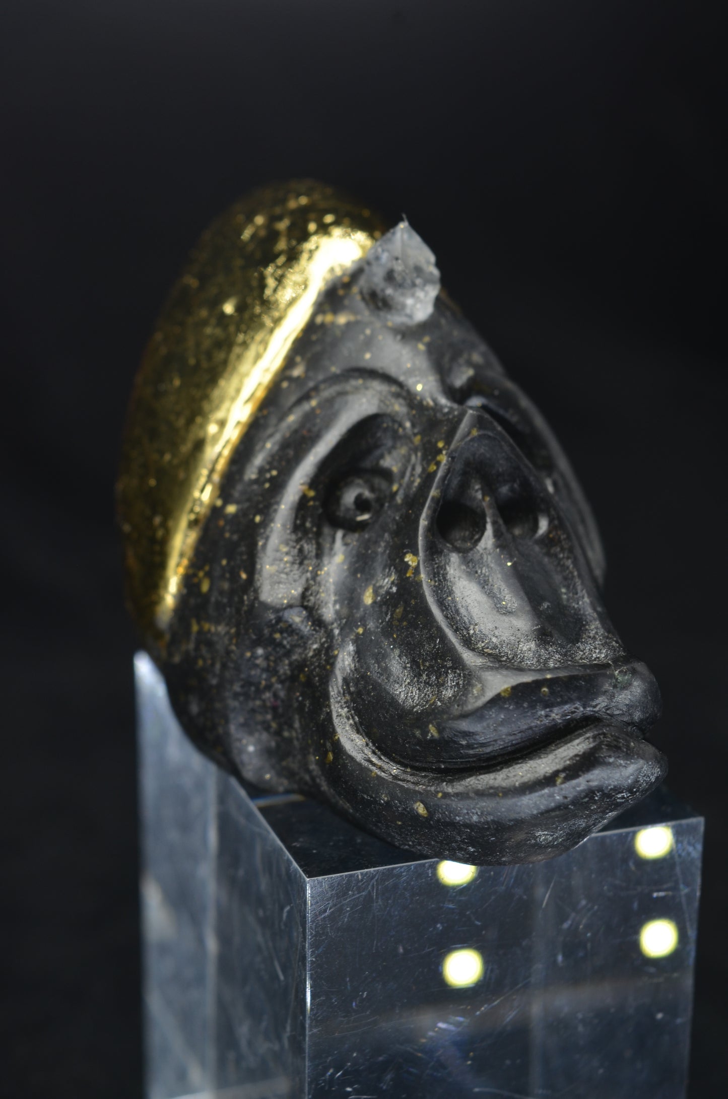 Manus skulls unique Crystal Carvings handmade skulls dragons pendants preseli bluestone tribals spiritual meaning wand Unicorn .. starlight being basalt gold leaf Herkimer diamond