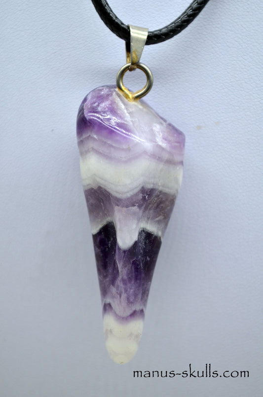 Chevron Amethyst Pendant