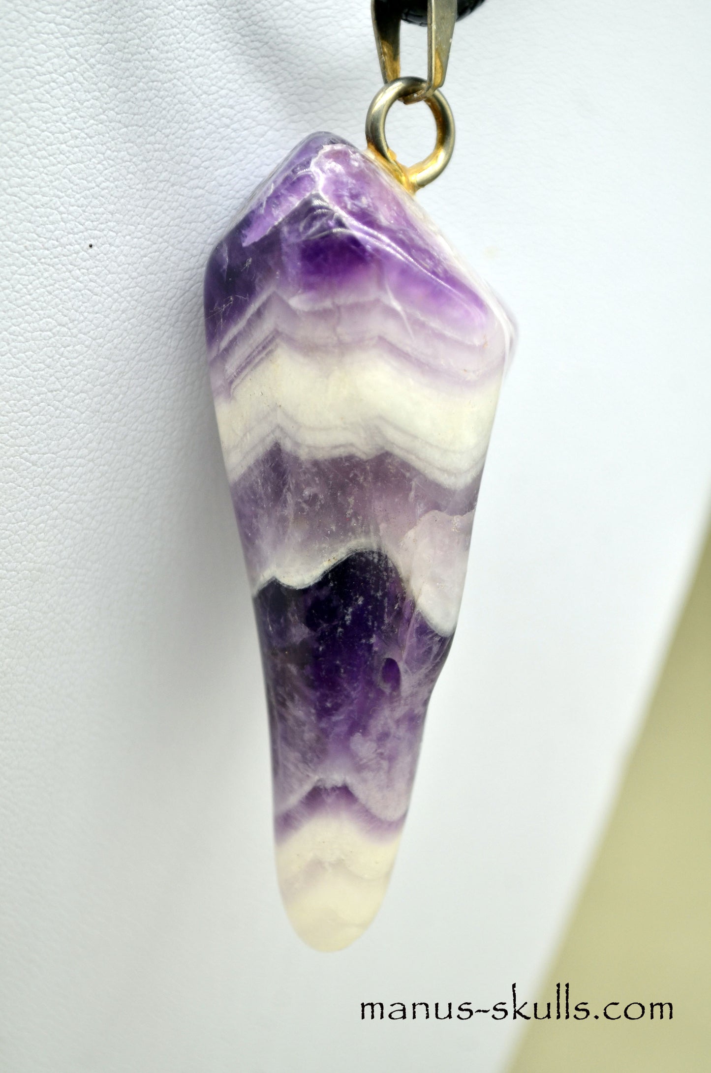 Chevron Amethyst Pendant