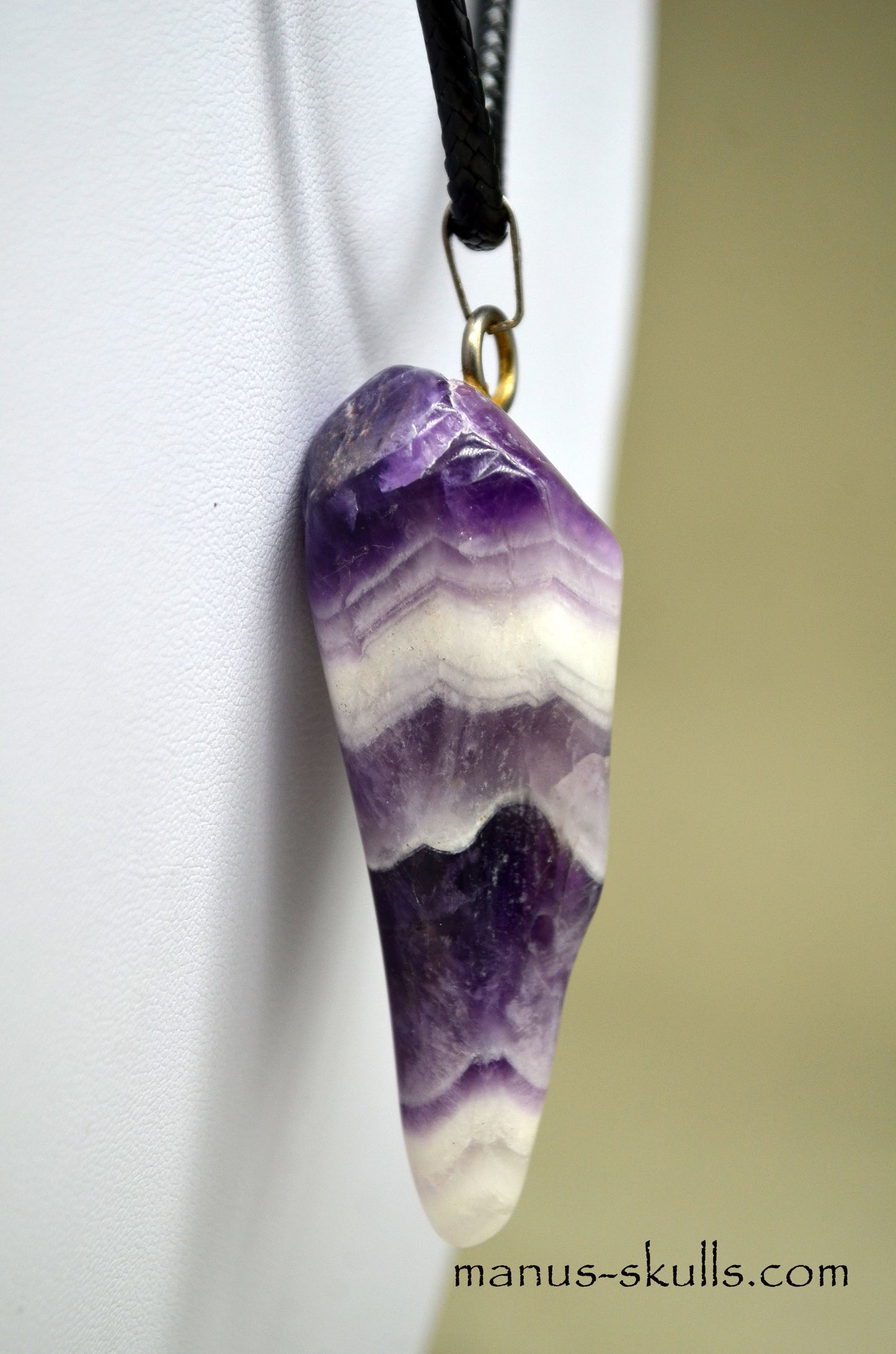 Chevron Amethyst Pendant