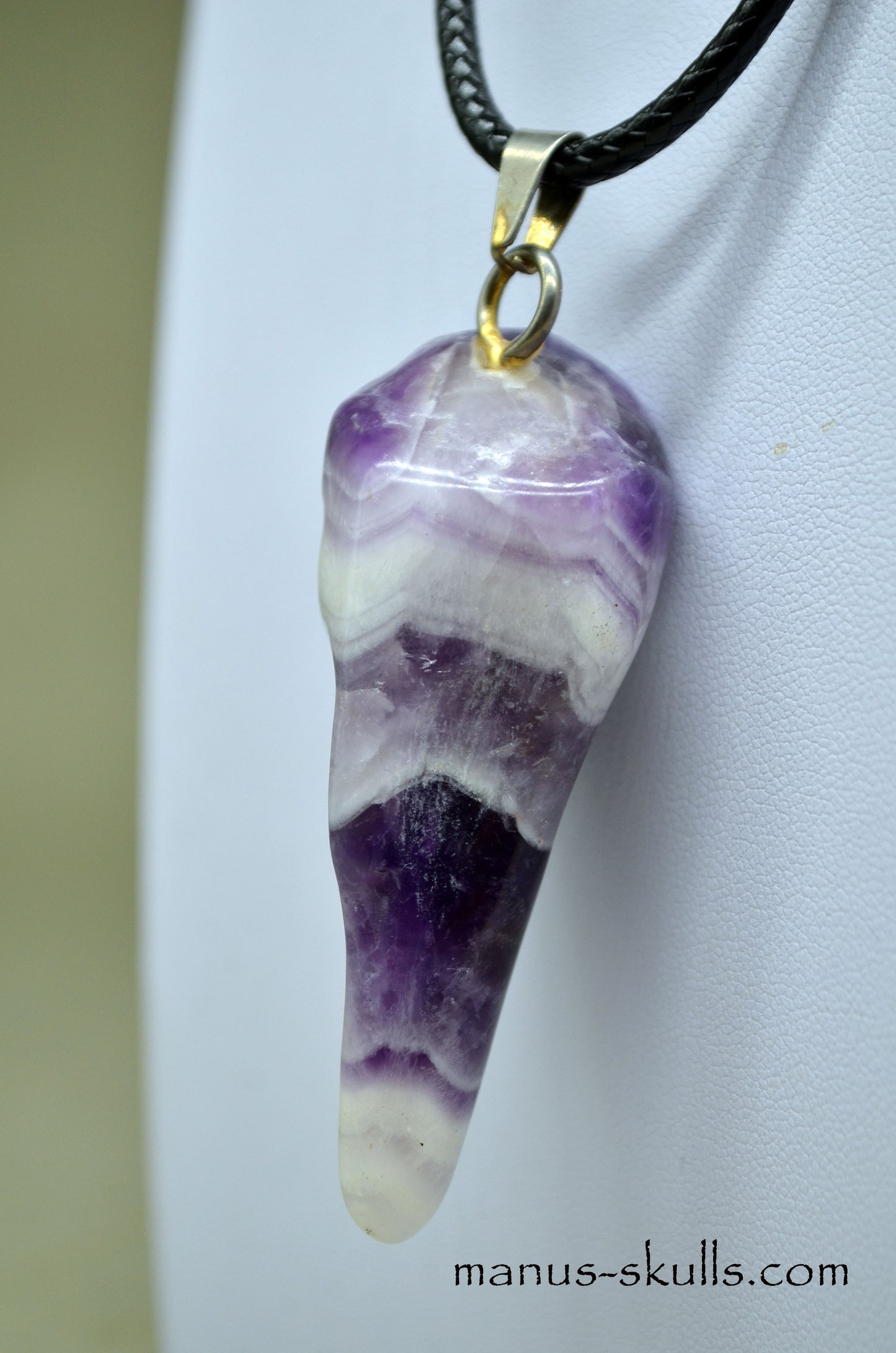 Chevron Amethyst Pendant