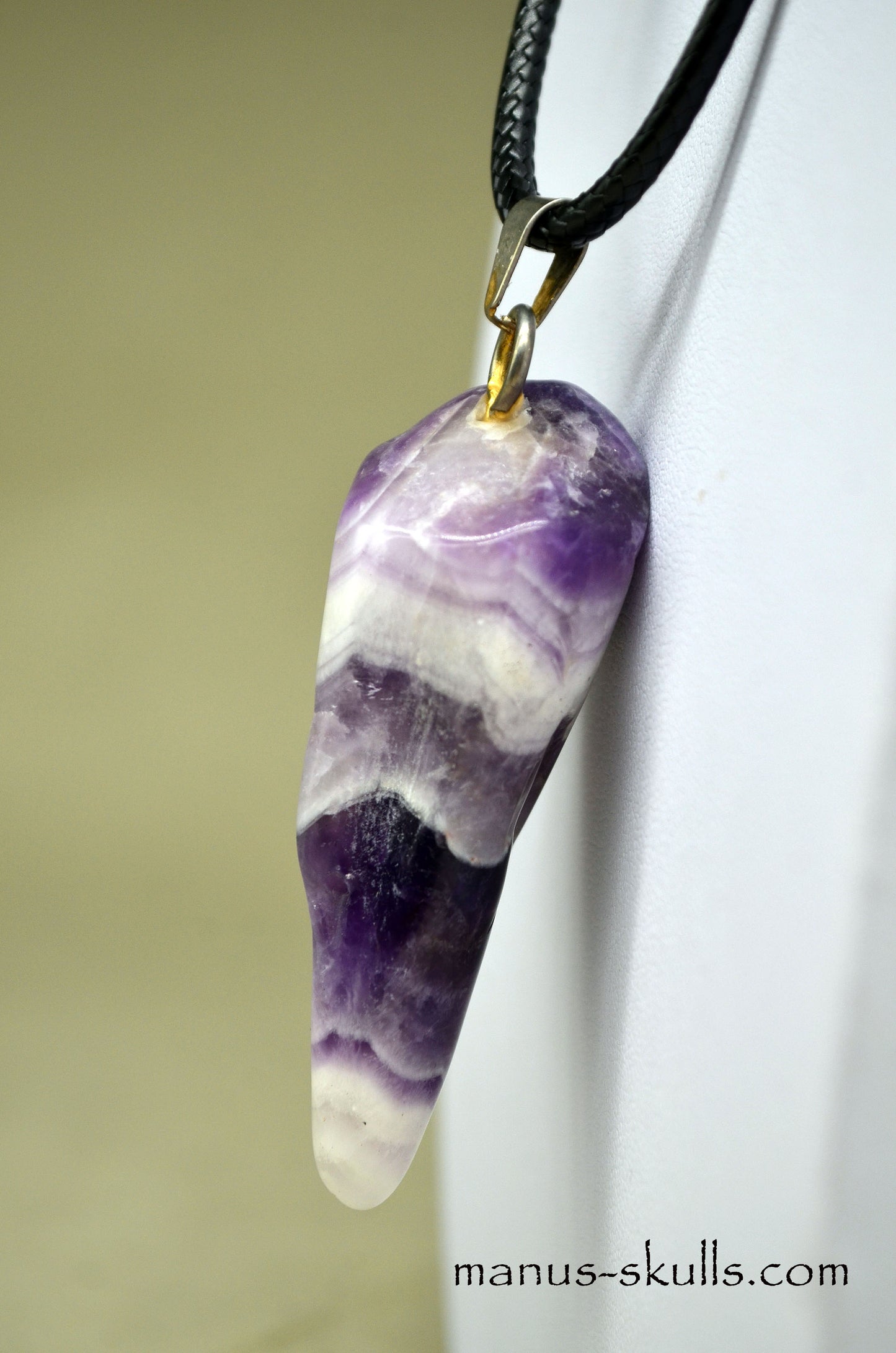 Chevron Amethyst Pendant