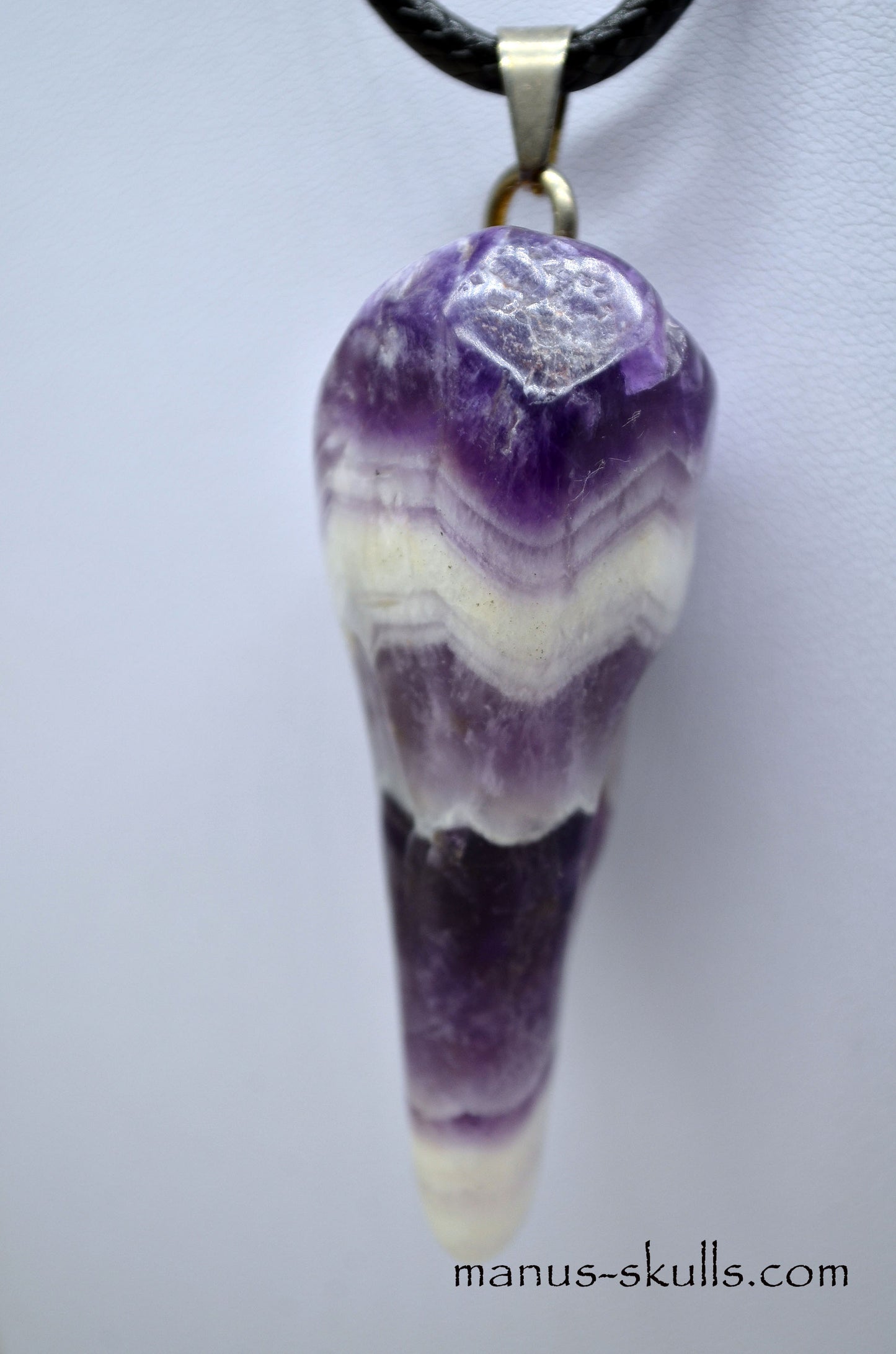 Chevron Amethyst Pendant