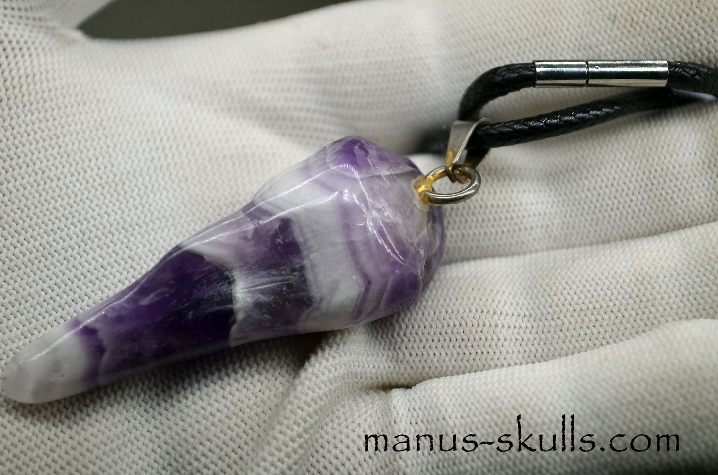 Chevron Amethyst Pendant