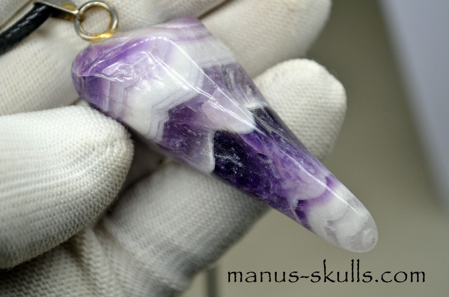 Chevron Amethyst Pendant