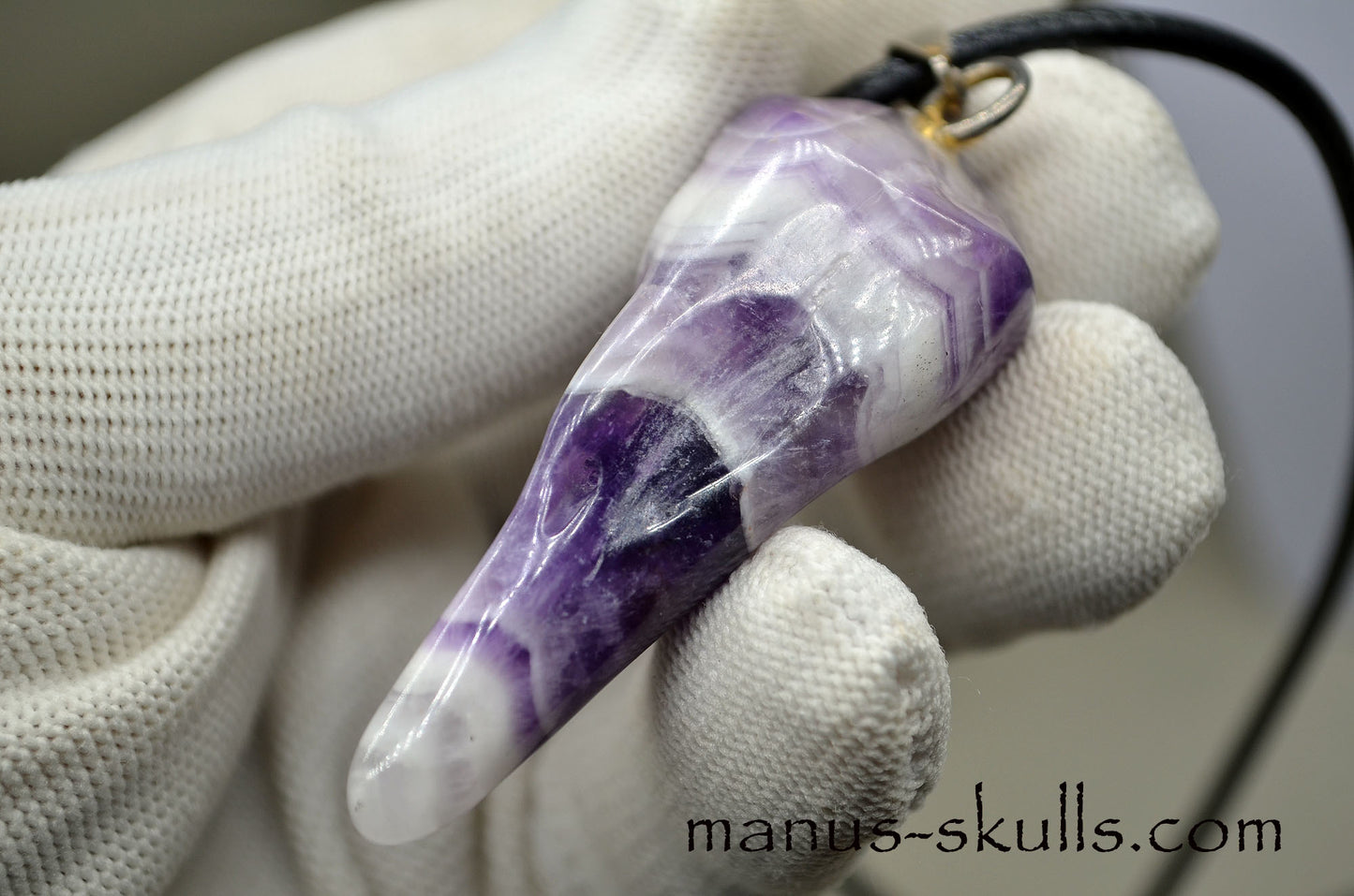 Chevron Amethyst Pendant