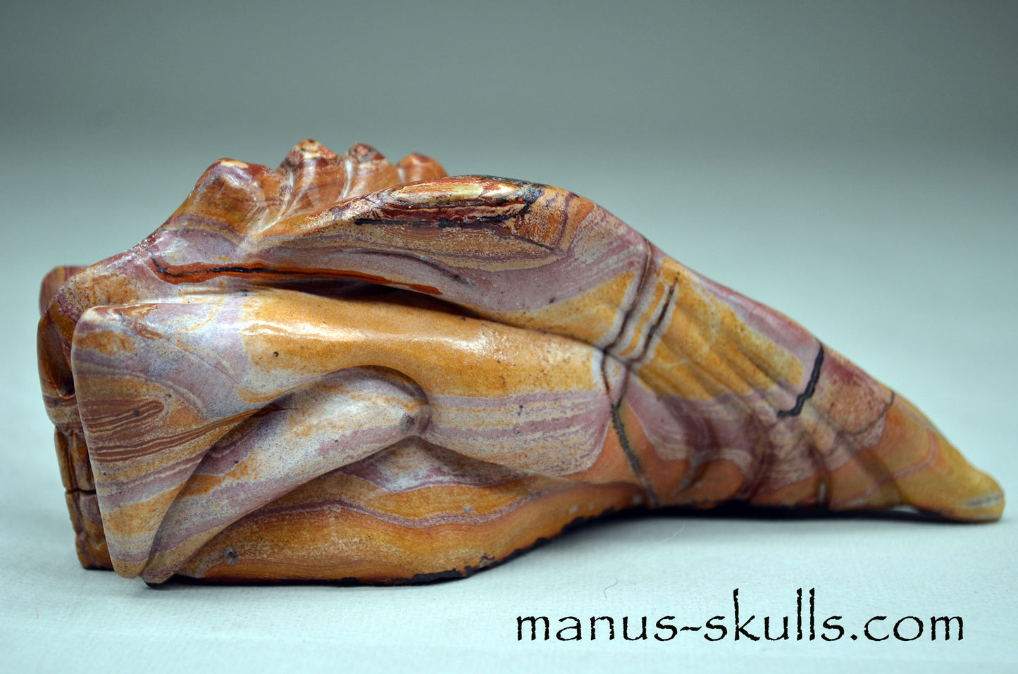 Indonesian Rainbow Jasper Manus Dragon.