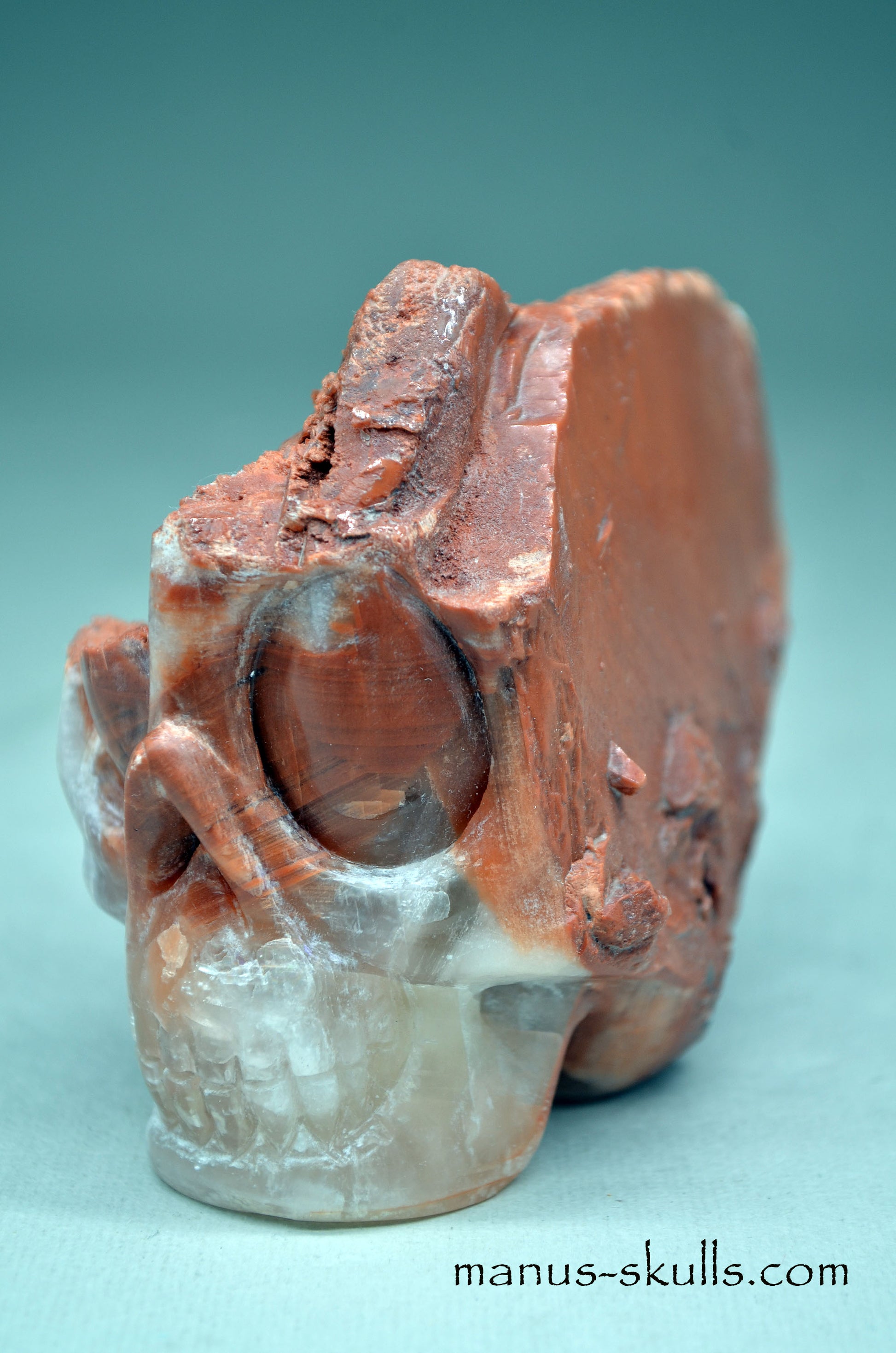 Romanian Calcite Manus Skull