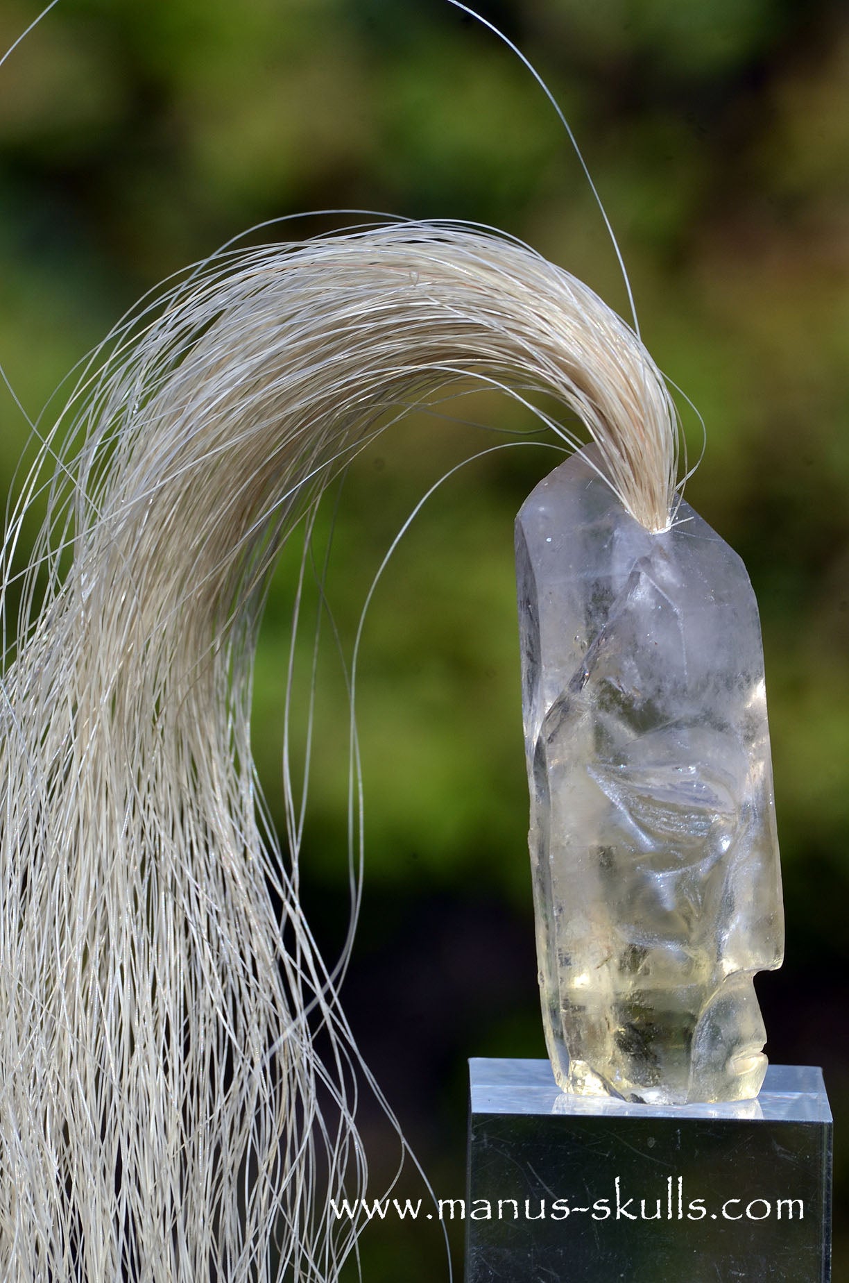 Citrine Quartz Tribal Skull