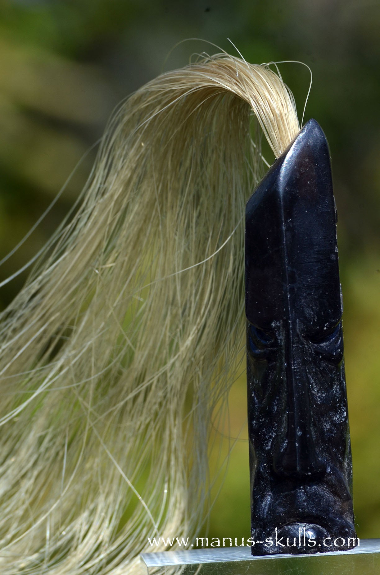 Smokey Quartz Tribal Skull