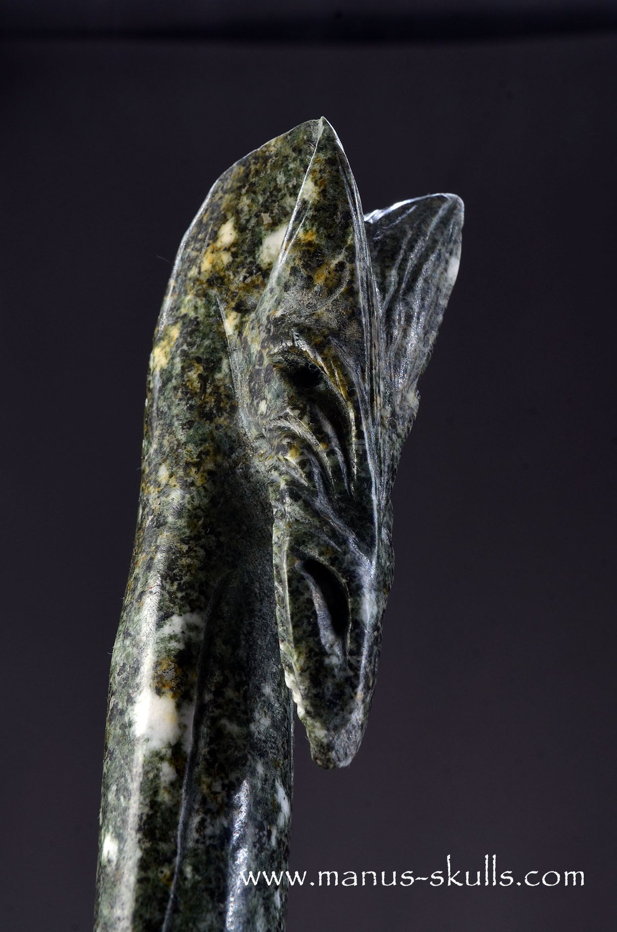Manus skulls unique Crystal Carvings handmade skulls dragons pendants preseli bluestone tribals spiritual meaning wand Unicorn .. 