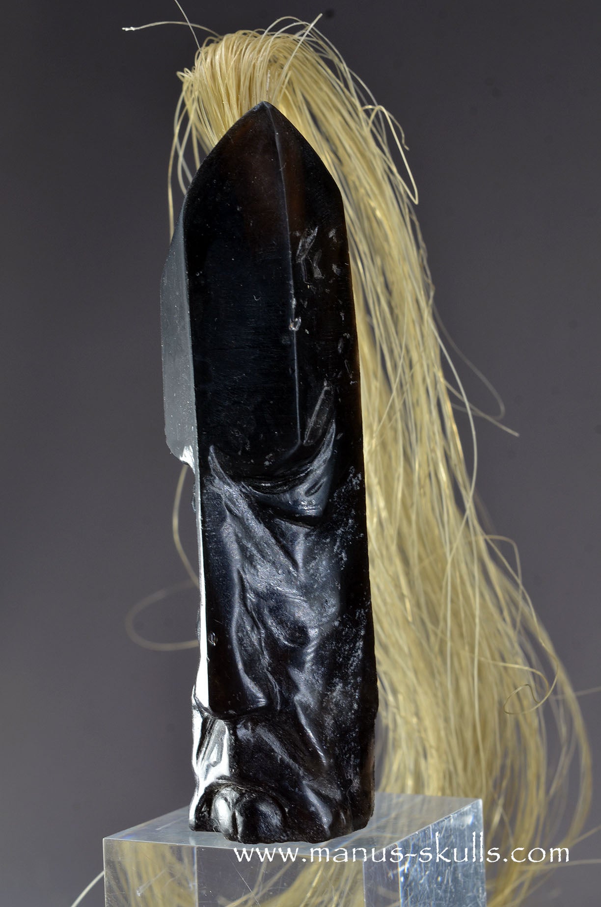 Manus skulls unique Crystal Carvings handmade skulls dragons pendants preseli bluestone tribals spiritual meaning wand Unicorn ..  smokey quartz tribal