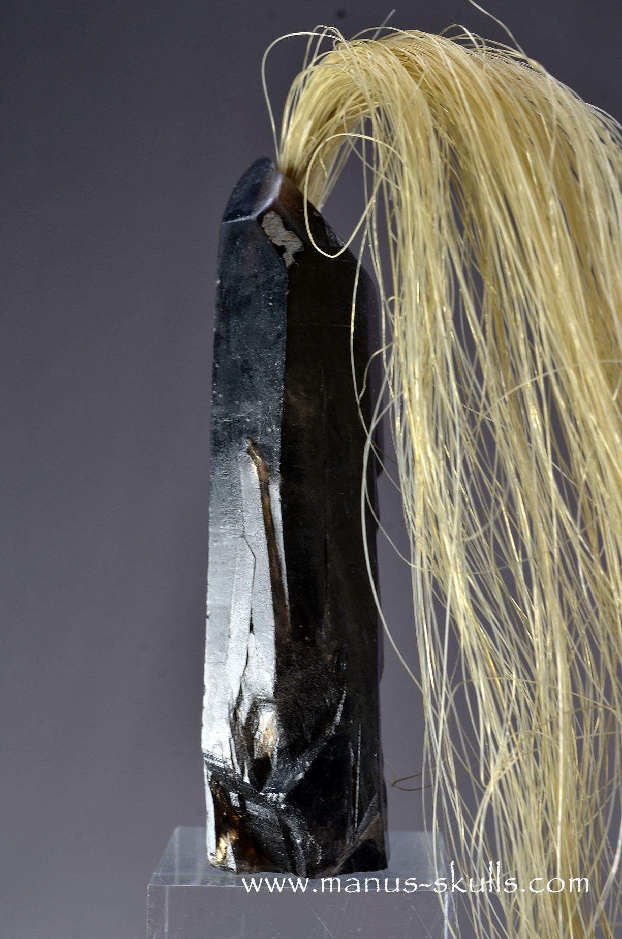 Smokey Quartz Tribal Skull