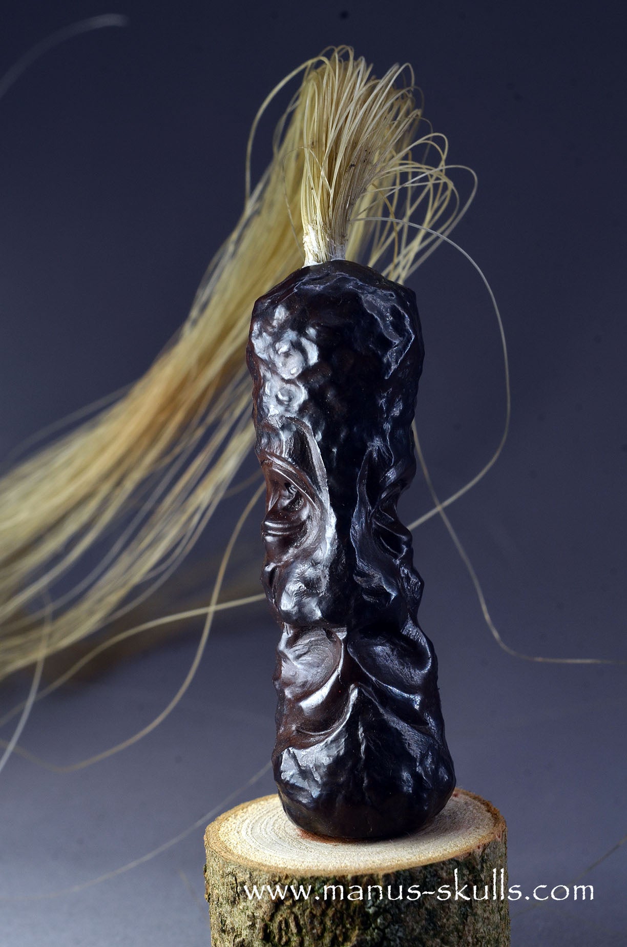 Manus skulls unique Crystal Carvings handmade skulls dragons pendants preseli bluestone tribals spiritual meaning wand Unicorn .. prophecy stone tribal