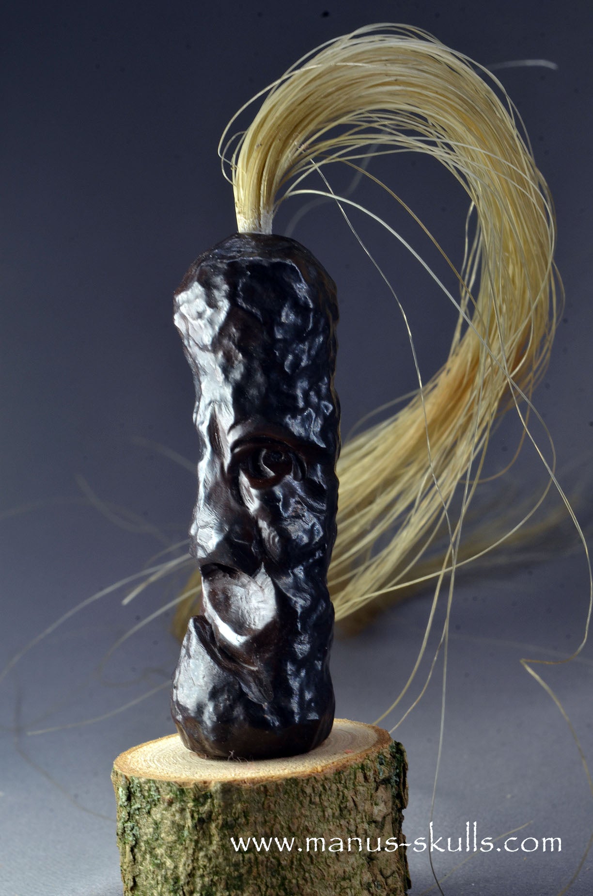 Manus skulls unique Crystal Carvings handmade skulls dragons pendants preseli bluestone tribals spiritual meaning wand Unicorn .. prophecy stone tribal