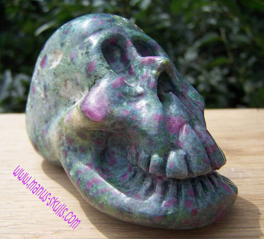 Ruby in Zoisite Skull