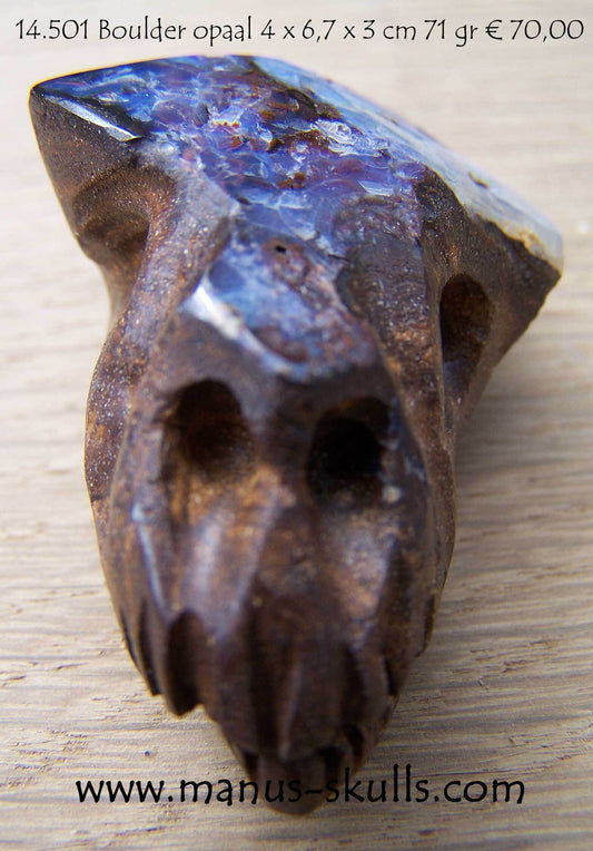 Boulder Opal Skull