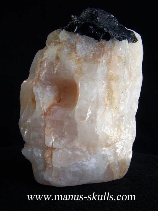 Quartz with Schorl Skull