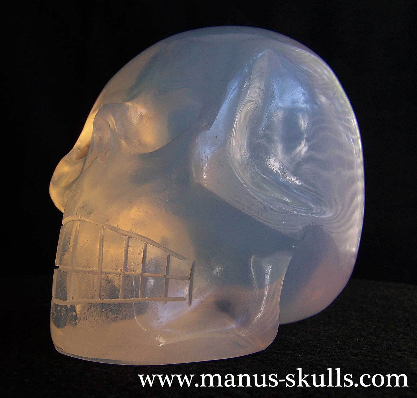 Opalite (manmade) Skull