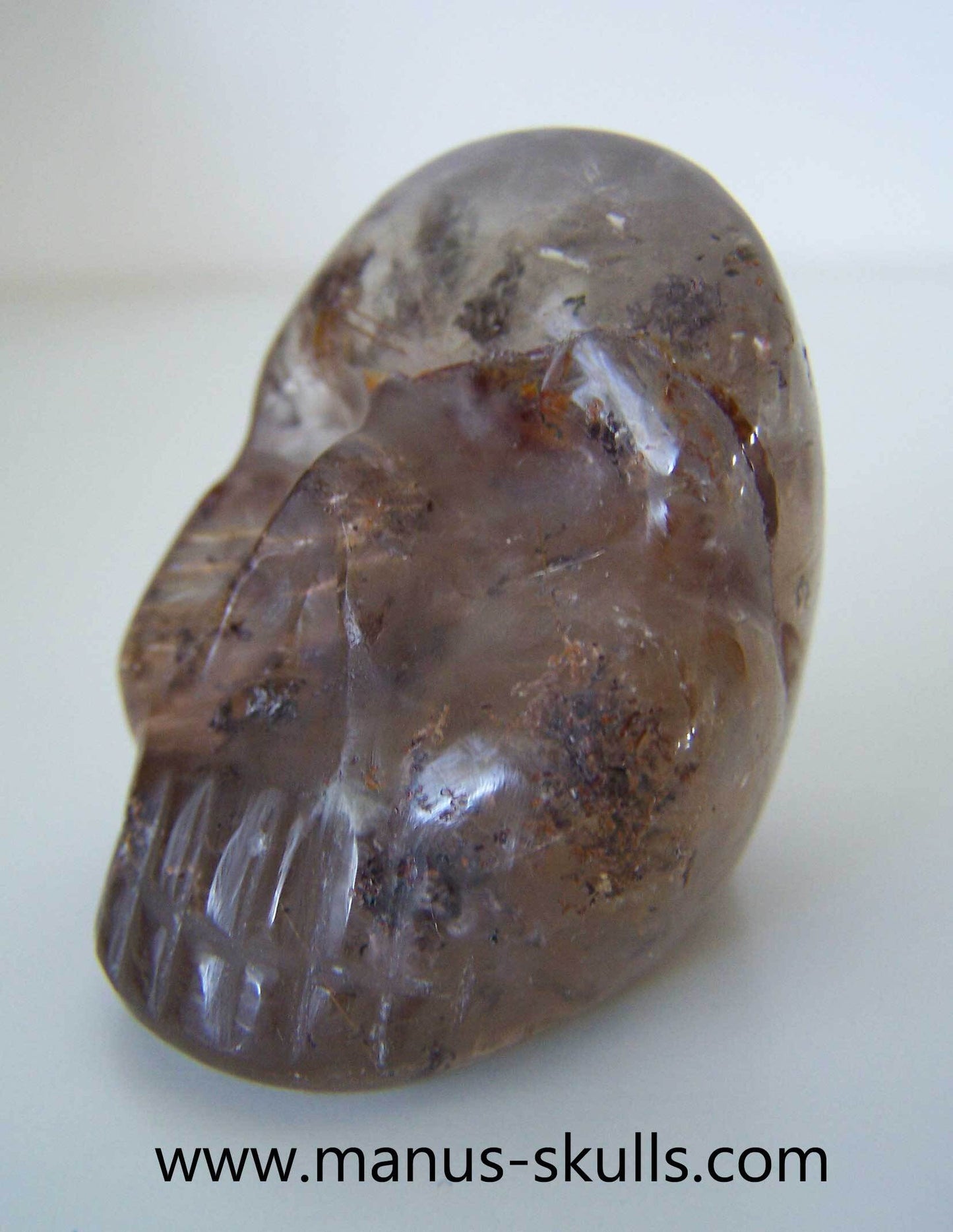 Rutilated Quartz Skull