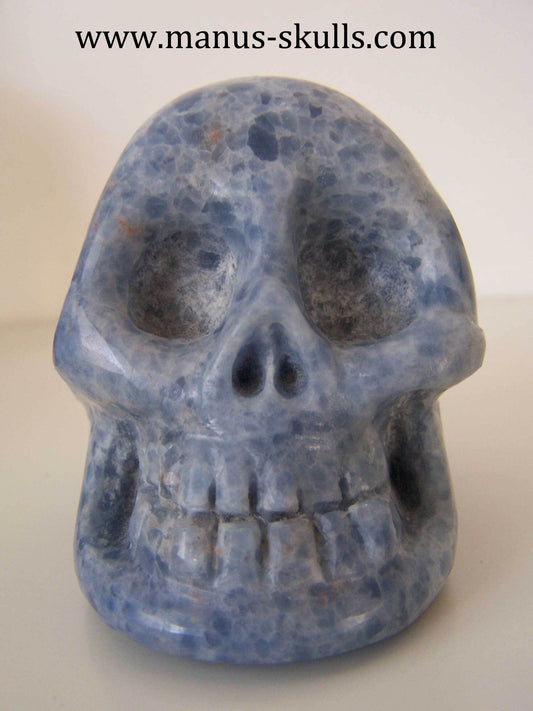 Blue Calcite Skull