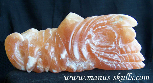 Peach Selenite Dragon