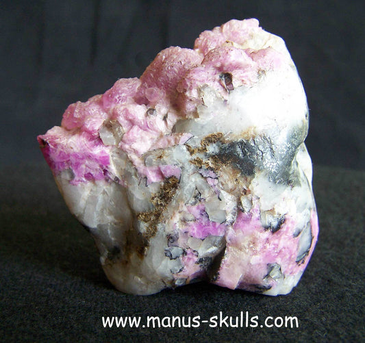 Cobalt Calcite Skull