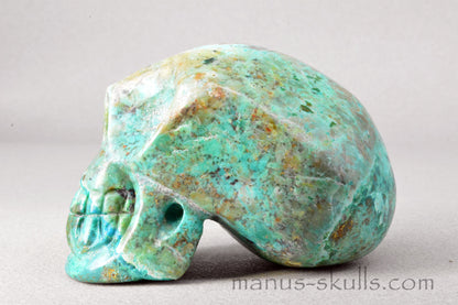 Chrysocolla with Turquois Skull