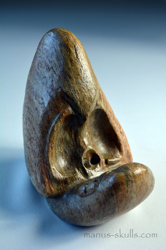 Steatite Conehead Evolian Skull #50