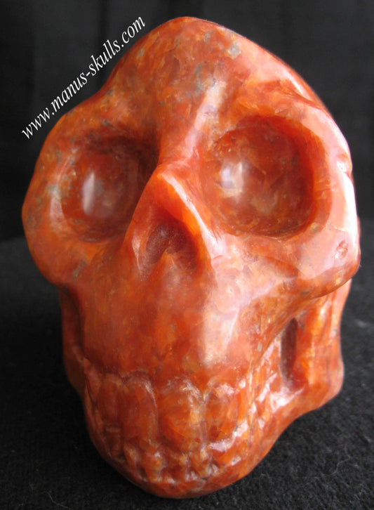 Orange Calcite Skull