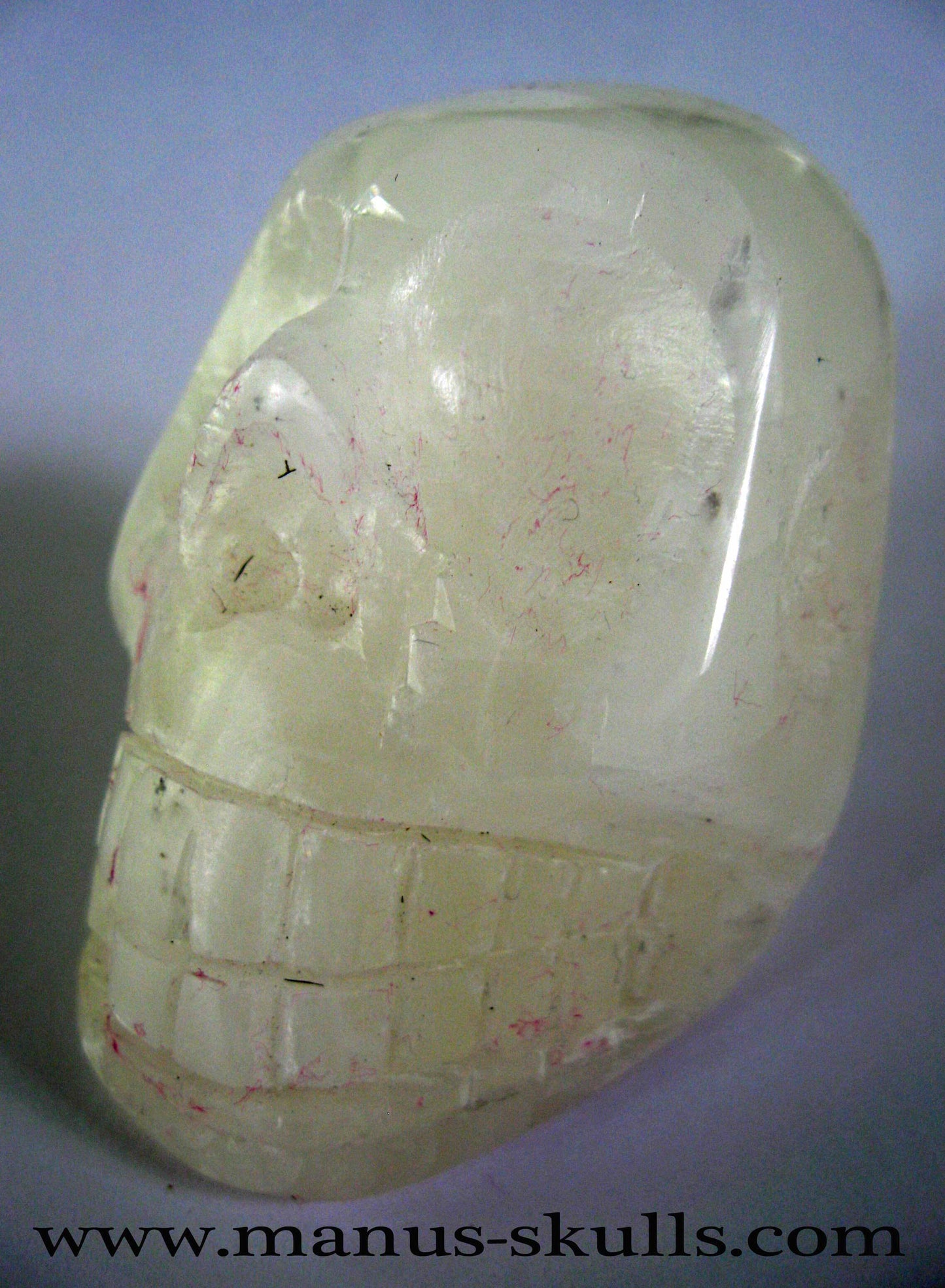 White Calcite Skull