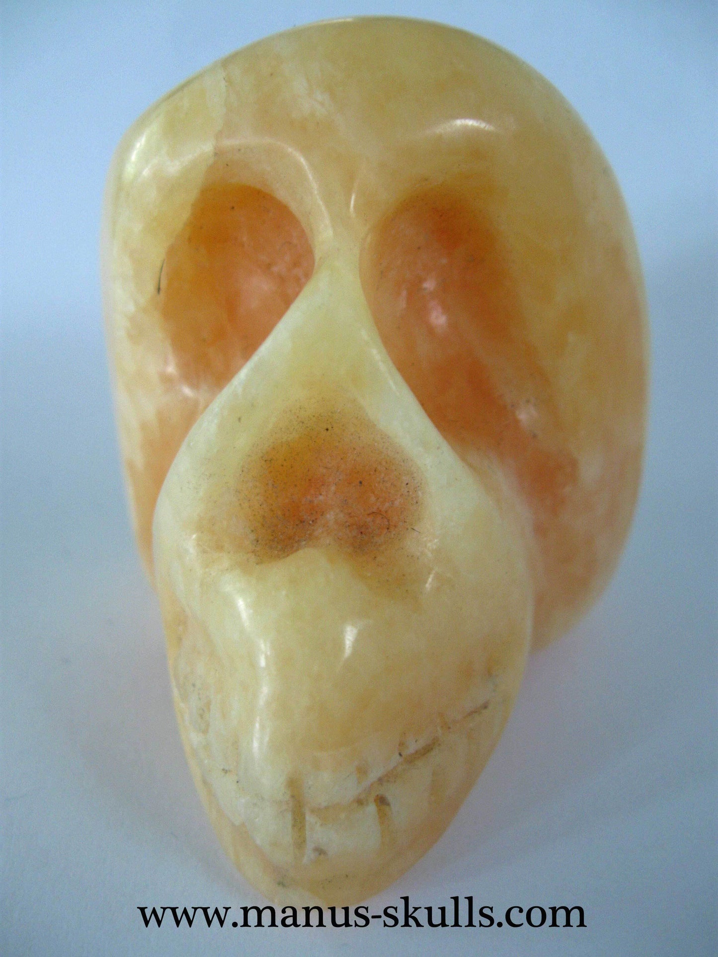 Yellow Calcite Skull