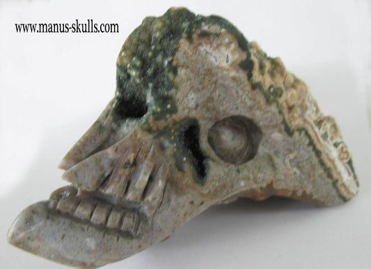 Ocean Jasper Skull