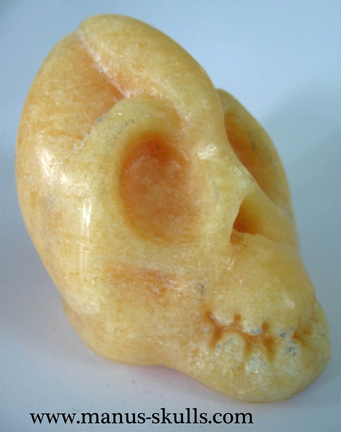 Yellow Calcite Skull