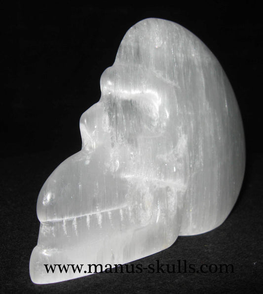 White Selenite Skull