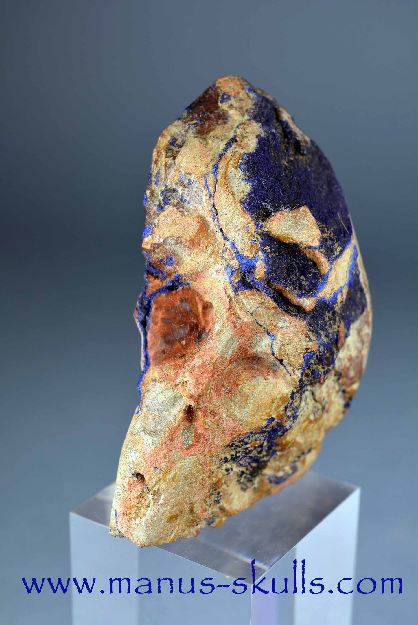 Azurite Skull