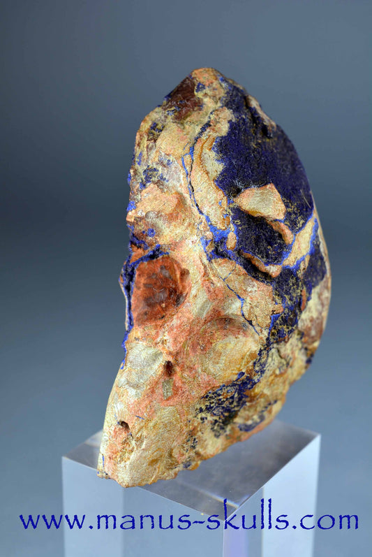 Azurite Skull