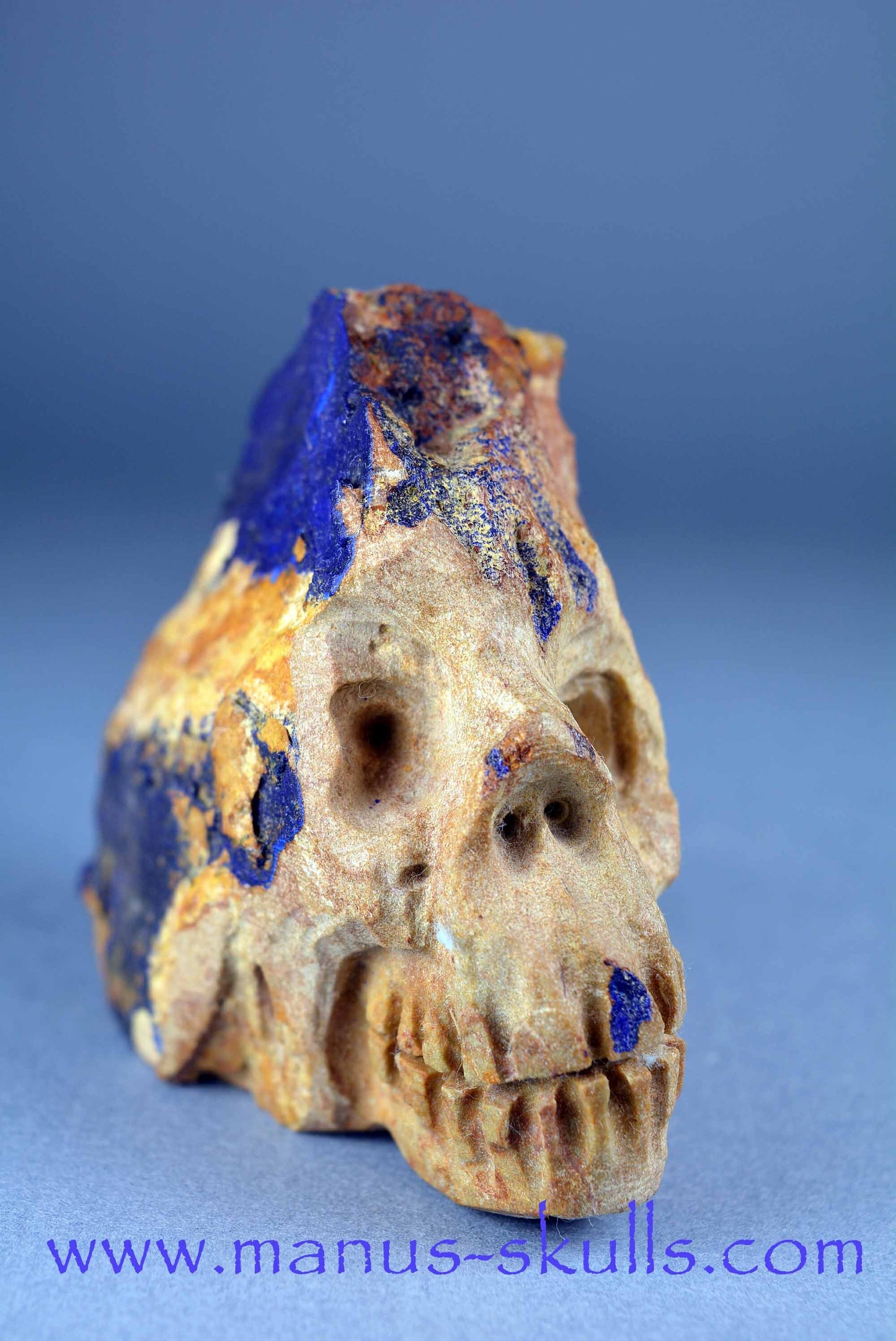 Azurite Skull