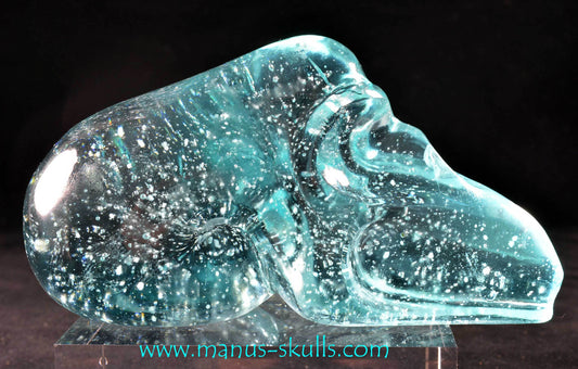 Blue Obsidian (glas) Skull