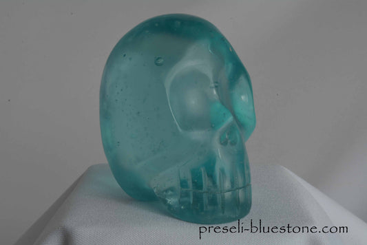 Blue Obsidian Skull