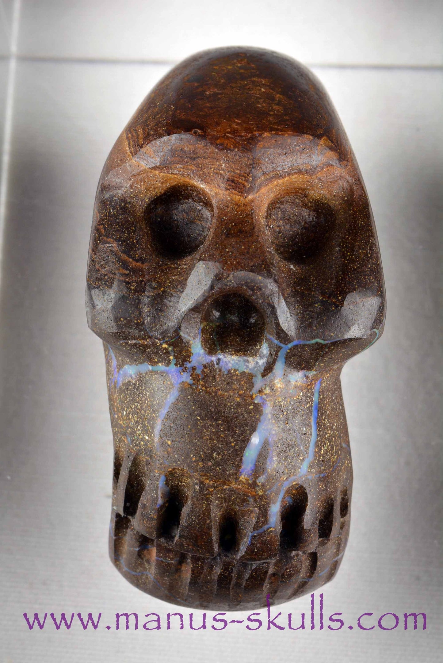 Boulder Opal Skull