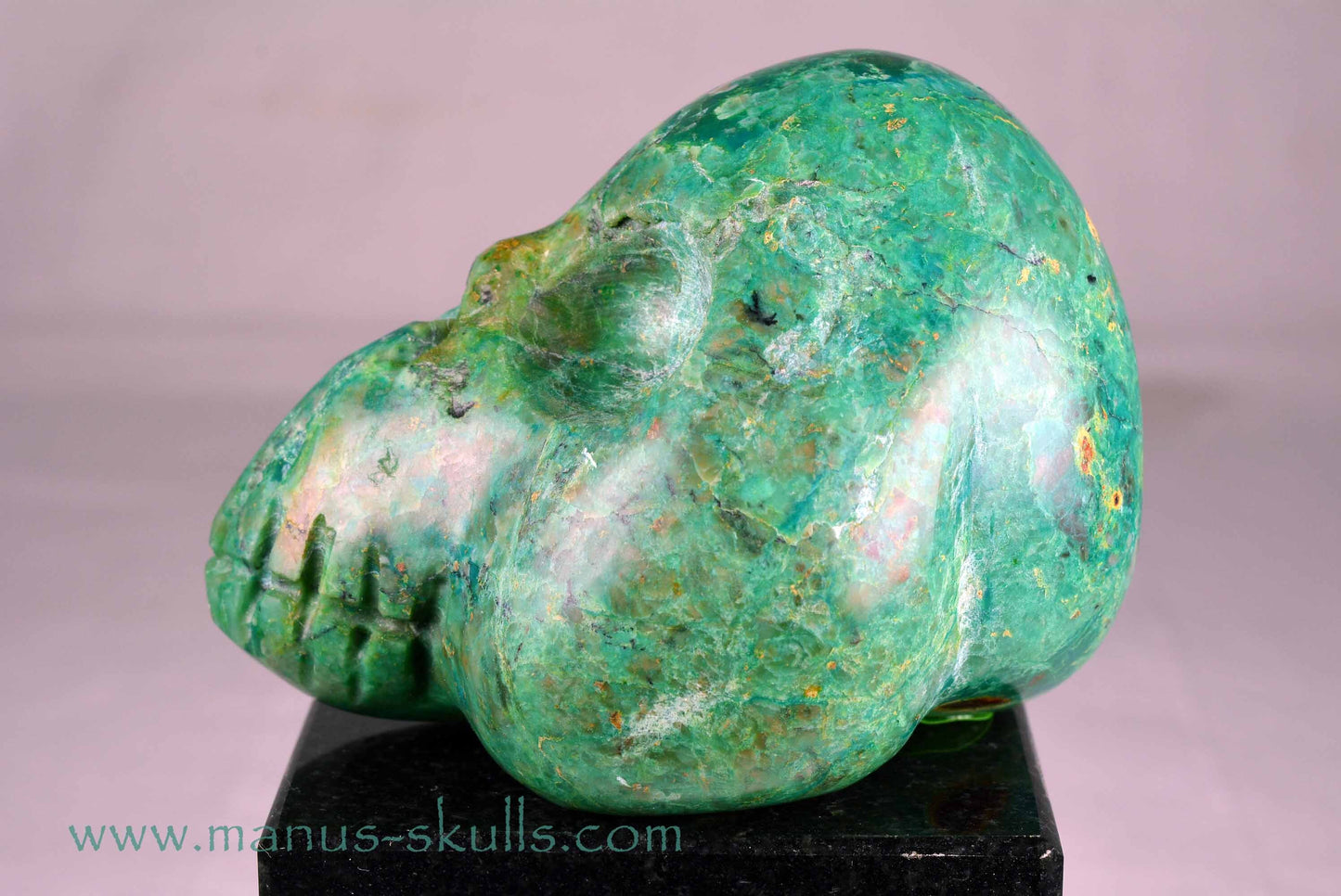 Chrysocolla Skull