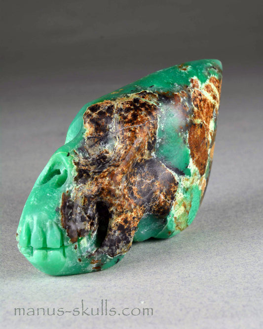 Chrysoprase Skull